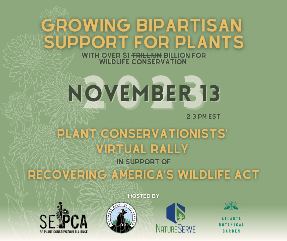 Recovering America's Wildlife Act Plant Conservationist Virtual Rally ...